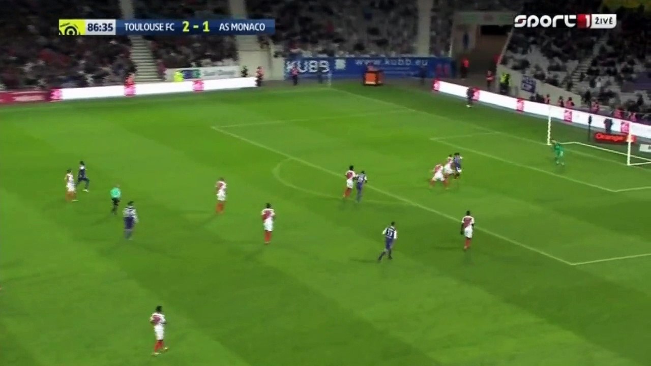 3-1 Martin Braithwaite 2nd Goal HD - Toulouse 3-1 Monaco - 14.10.2016 HD