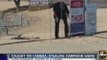 Caught on camera: Stealing campaign signs