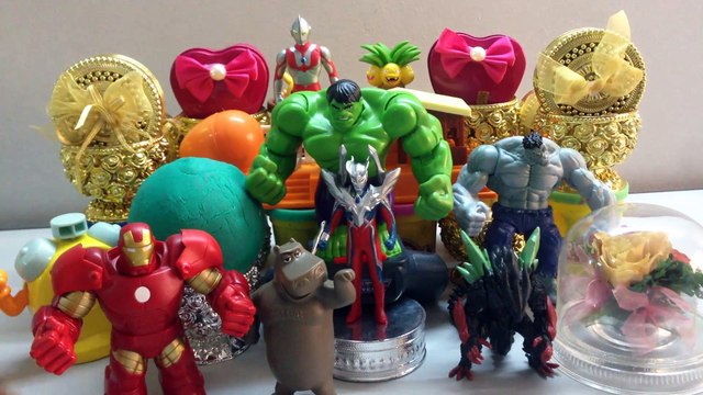 PLAY-DOH Surprise Toys,Angry Birds,UItraman,Hulk,Marvel Avengers, Iron Man,Play Toys for Kids