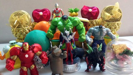 PLAY-DOH Surprise Toys,Angry Birds,UItraman,Hulk,Marvel Avengers, Iron Man,Play Toys for Kids