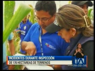 Agricultores defienden a puños 170 hectáreas de terrenos