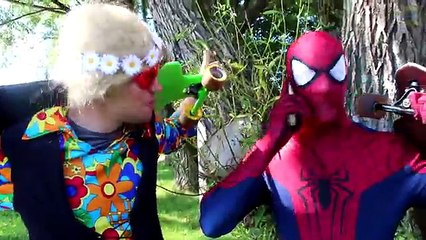 Frozen Elsa _ BABIES! w_ Spiderman Princesses Maleficent Joker Pink Spidergirl! Funny Superheroes