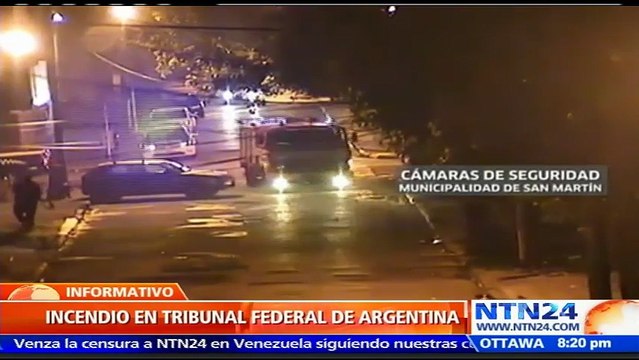 Autoridades investigan incendio ocasionado intencionalmente en un Tribunal Federal de Buenos Aires