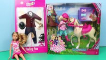 Barbie Chelsea Pony Rides with Stacie and Horse Toy Playset with DisneyCarToys