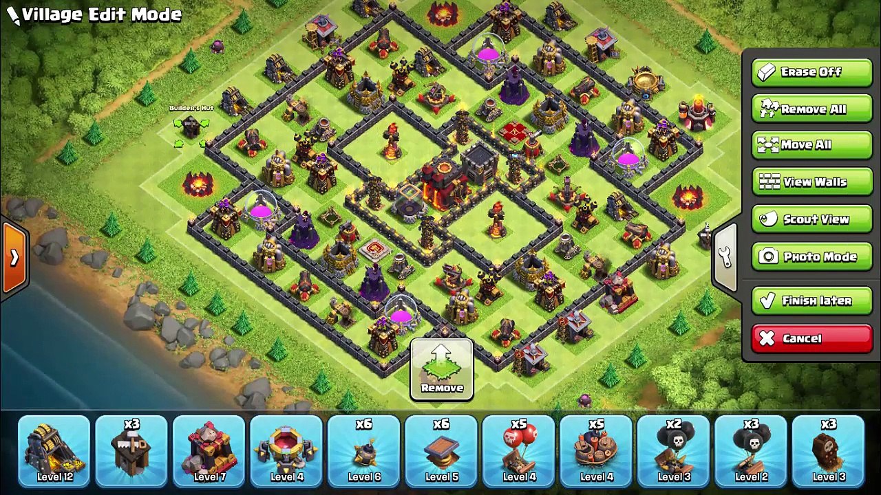 TH10 TROPHY BASE 2016 WITH BOMB TOWER #7