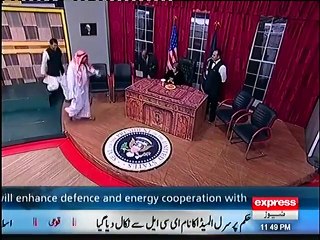 Hilarious performance as Henry clinton with Sheikhs of Dubai in khabardar