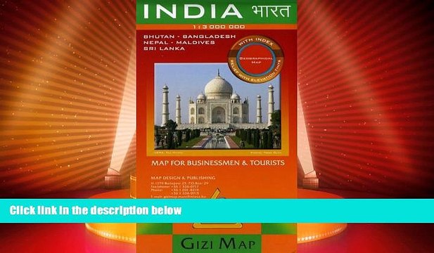 Big Deals India, Bhutan, Nepal, Bangladesh, Maldives, and Sri Lanka Map (English, French,