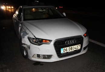 TEM'de Dehşete Düşüren Kaza! Önce Yola Savruldu, Sonra Diğer Araçlar Ezdi