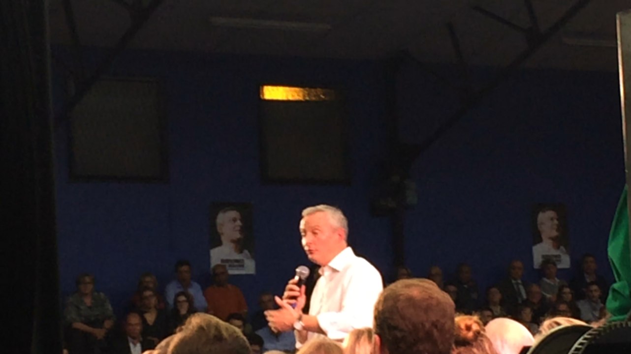Meeting de Bruno le Maire à Pacy-sur-Eure