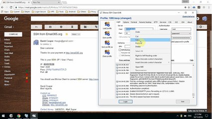 How to connect SSH by Bitvise