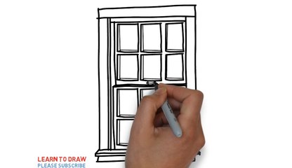Easy Step For Kids How To Draw a Vertical Sliding Windows