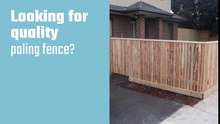 Order Paling Fence in Melbourne