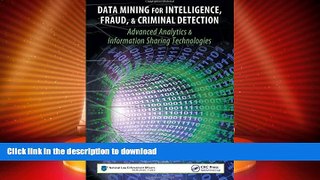 FAVORIT BOOK Data Mining for Intelligence, Fraud   Criminal Detection: Advanced Analytics