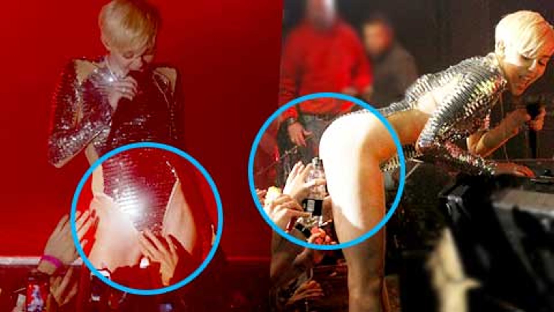 Miley cyrus lets fans touch her pussy
