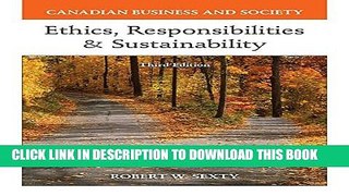 [PDF] Canadian Business   Society: Ethics, Responsibilities and Sustainability with Connect