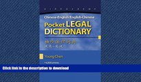 DOWNLOAD Chinese-English/English-Chinese Pocket Legal Dictionary (Chinese Edition) READ PDF BOOKS