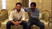 Shahid Afridi and Miandad give a video message to their fans after reconciliation