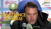Conférence de presse FBBP 01 - Amiens SC (2-4) : Hervé DELLA MAGGIORE (BBP) - Christophe PELISSIER (ASC) - 2016/2017