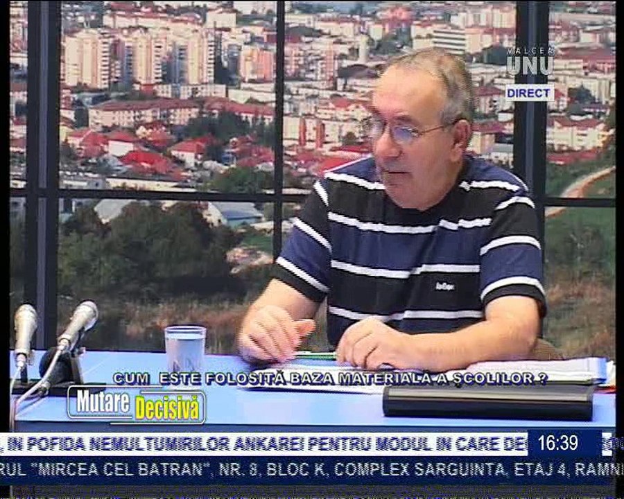 Partea 1 - Emisiunea MUTARE DECISIVA -  Televiziunea VALCEA 1 - 31 August 2016 - Invitat Prof. Pana Tiberiu