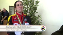 Interview with Barbara ENGLEDER (GER) - 2016 ISSF Rifle and Pistol World Cup Final in Bologna (ITA)