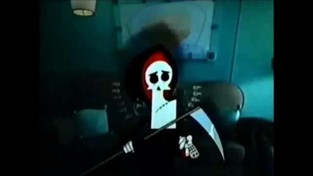 Grim Adventures Of Billy and Mandy Bumper Grim Watching TV (HD)
