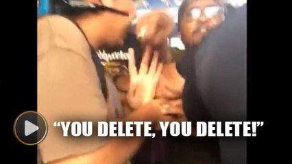 Red shirts harass reporter from The Star