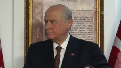 Bahçeli: "(Chp'nin Açıklamaları) MHP'nin Kimseye Bir Yedek Lastik Olması Söz Konusu Değildir"