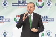 Rize Cumhurbaşkanı Erdoğan Rize'de Toplu Açılış Töreninde Konuştu 5