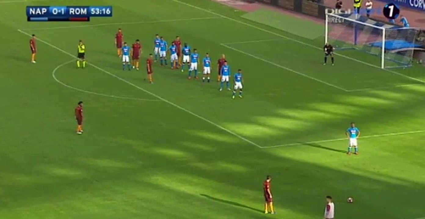 Edin Džeko  Second Goal HD - Napoli 0-2 AS Roma 15-10-2016 HD