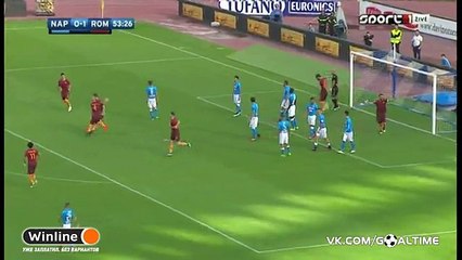 Napoli 0-2 AS Roma - Edin Dzeko Second Goal