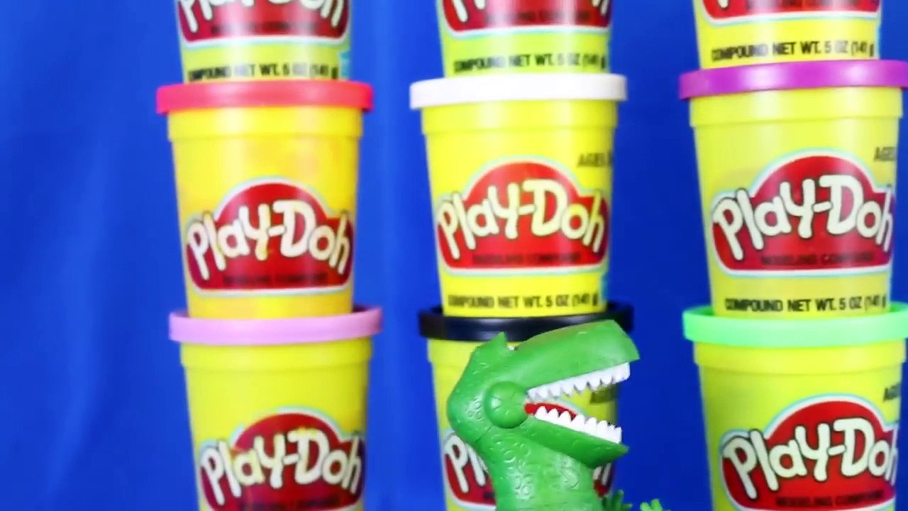 Teenage Mutant Ninja Turtles TMNT Superheroes Play Doh with Toy Story Rex Dinosaur