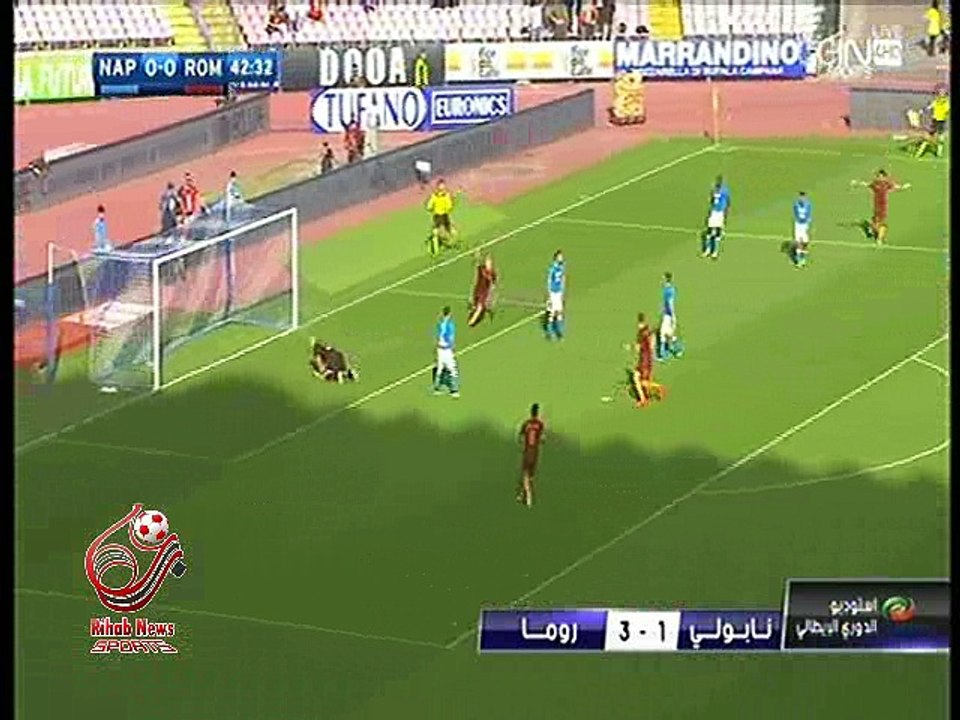 اهداف مباراة ( نابولي 1-3 روما ) الدوري الايطالي