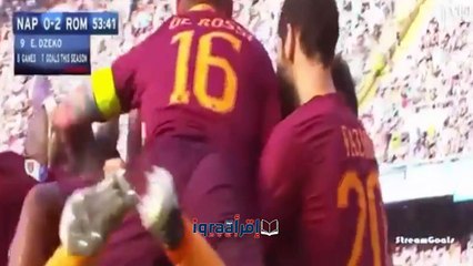 اهداف مباراة روما ونابولي 3-1 اليوم السبت 15/10/2016 في الدوري الايطالي