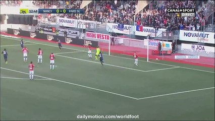 Lucas Goal HD - Nancy 0 - 1 Paris SG - 15.10.2016