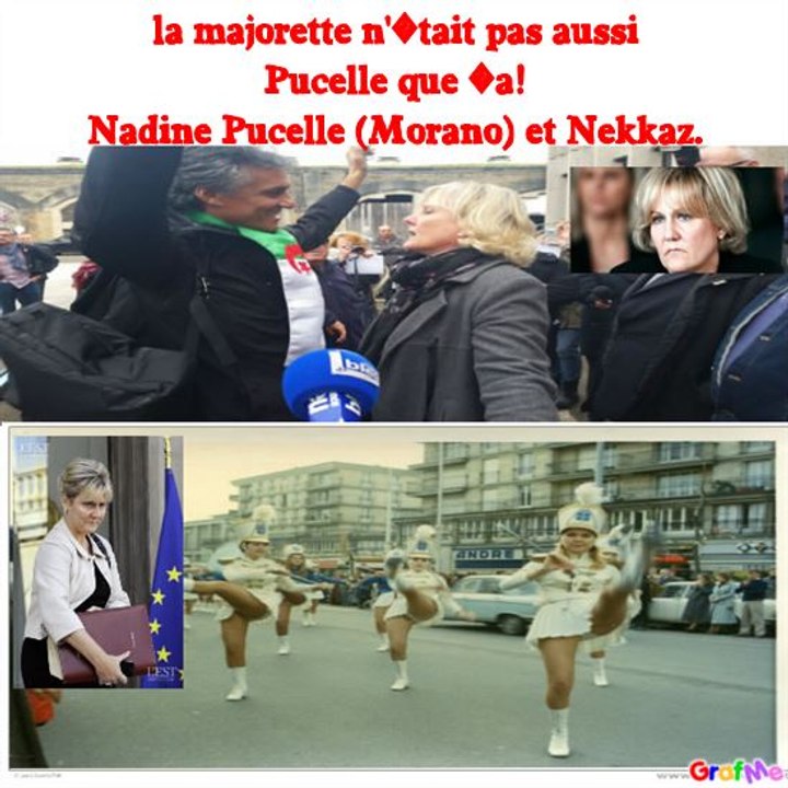 Nadine Pucelle (morano) était majorette et pas aussi pucelle que ça! et Rachid Nekkaz