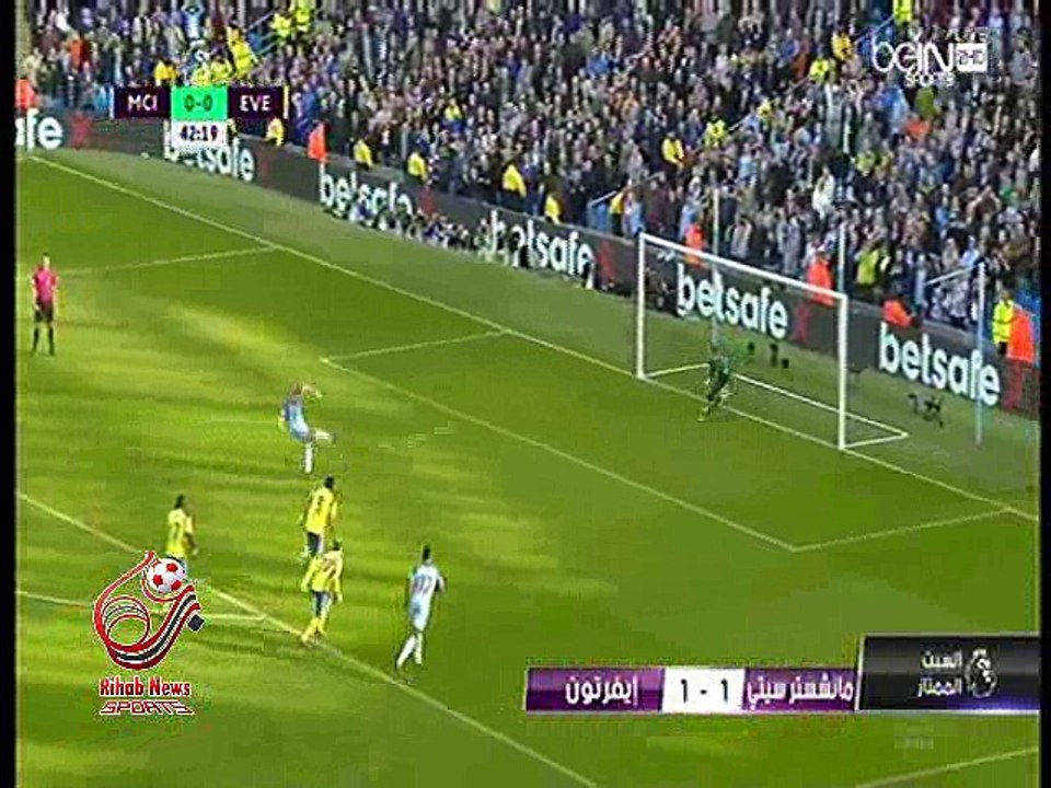 اهداف مباراة ( مانشستر سيتي 1-1 إيفرتون ) الدوري الانجليزي