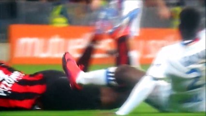 Super Mario Balotelli Draws A Penalty Foul And Misses From The Spot vs Lyon!
