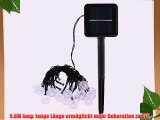 Docooler 5.6M RGBY 30LEDs Solar Licht/Eis Kugel String Lampe mit Lichtsensor Weihnachten Weihnachtsdekoration