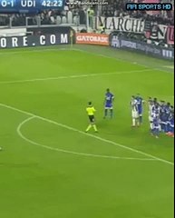 JUVENTUS vs UDINESE 1-1 DYBALA amazing free kick  Goal  15-10-2016