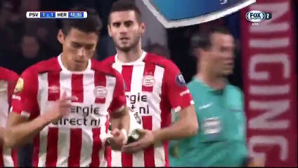 Gastón Pereiro Goal HD - PSV 1-1 Heracles Almelo - 15-10-2016