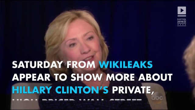 WikiLeaks releases Hillary Clinton's private, high-priced Wall Street speeches