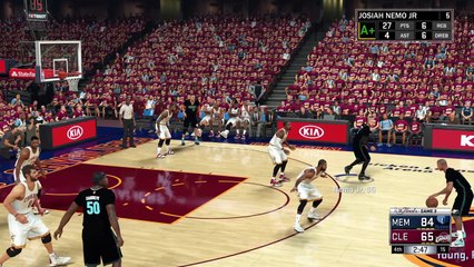 NBA 2K17 lob dunk in Finals Game 3