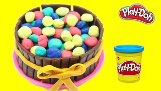 play doh cake and candy - DIY how to make play doh cake and candy
