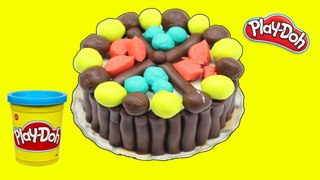 play doh candy cake - DIY how to make candy cake