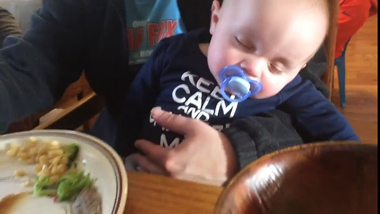 Baby Falls Asleep With Mother baby funny videos