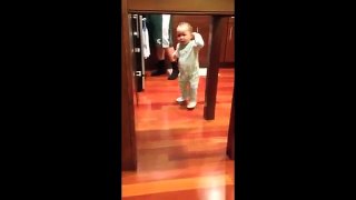 Baby Falls While Talking On The Phone ~ Funny Baby Videos ~ Funny Videos -Funny Baby Videos