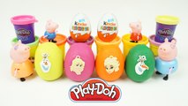 Peppa Pig Toys -  PLay Doh Eggs - Kinder surprise Eggs Elsa My Pony & Peppa Pig Toys
