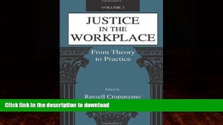 READ BOOK  Justice in the Workplace: From theory To Practice, Volume 2 (Applied Psychology
