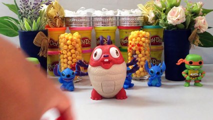 SMILEY FACES with Surprise Toys,Teenage Mutant Ninja Turtles,Angry Birds,big hero 6,Llilo and Stitch