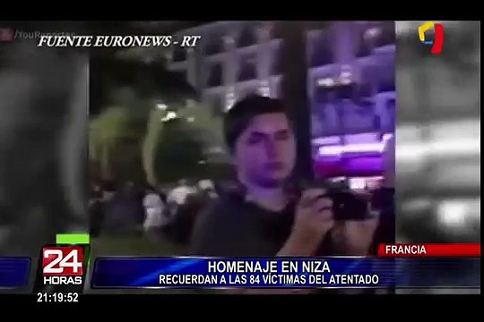 Francia: rinden homenaje a víctimas de atentado en Niza